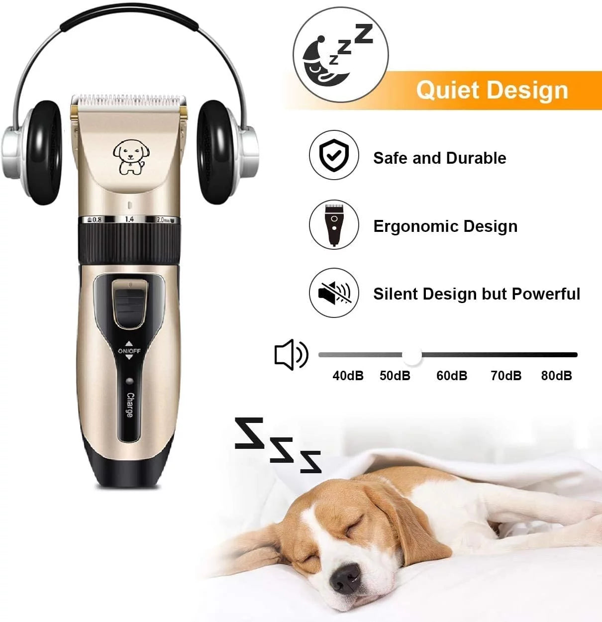 Groom Your Furry Friends with the Rechargeable Cordless Pet Shaver – Quiet, Easy, and Perfect for Dogs & Cats! 🐾✂️