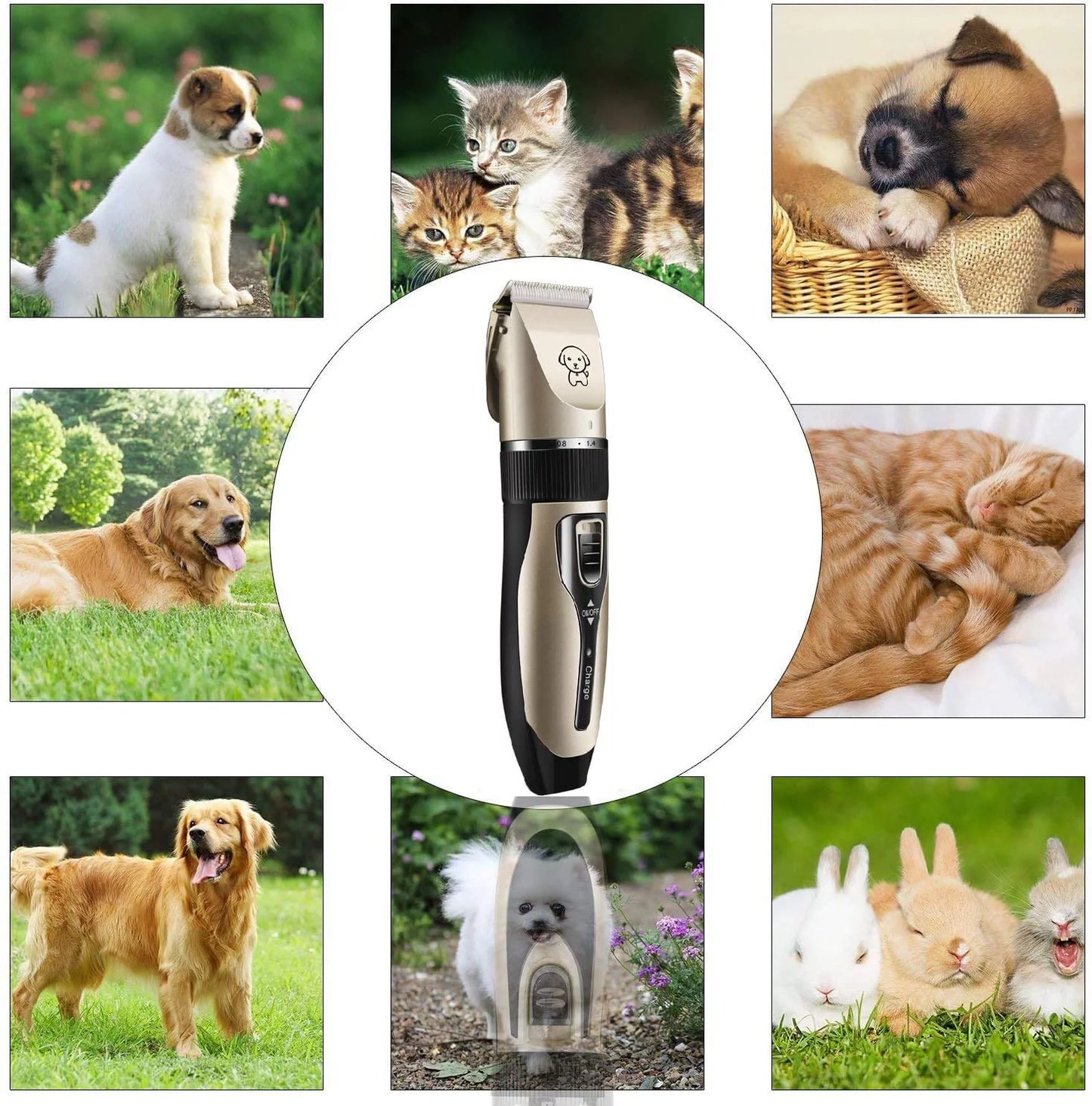 Groom Your Furry Friends with the Rechargeable Cordless Pet Shaver – Quiet, Easy, and Perfect for Dogs & Cats! 🐾✂️