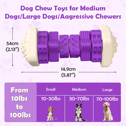 Brighten Your Pup's Day with the  Interactive Chew Toy - Perfect for Aggressive Chewers! 🐶💜