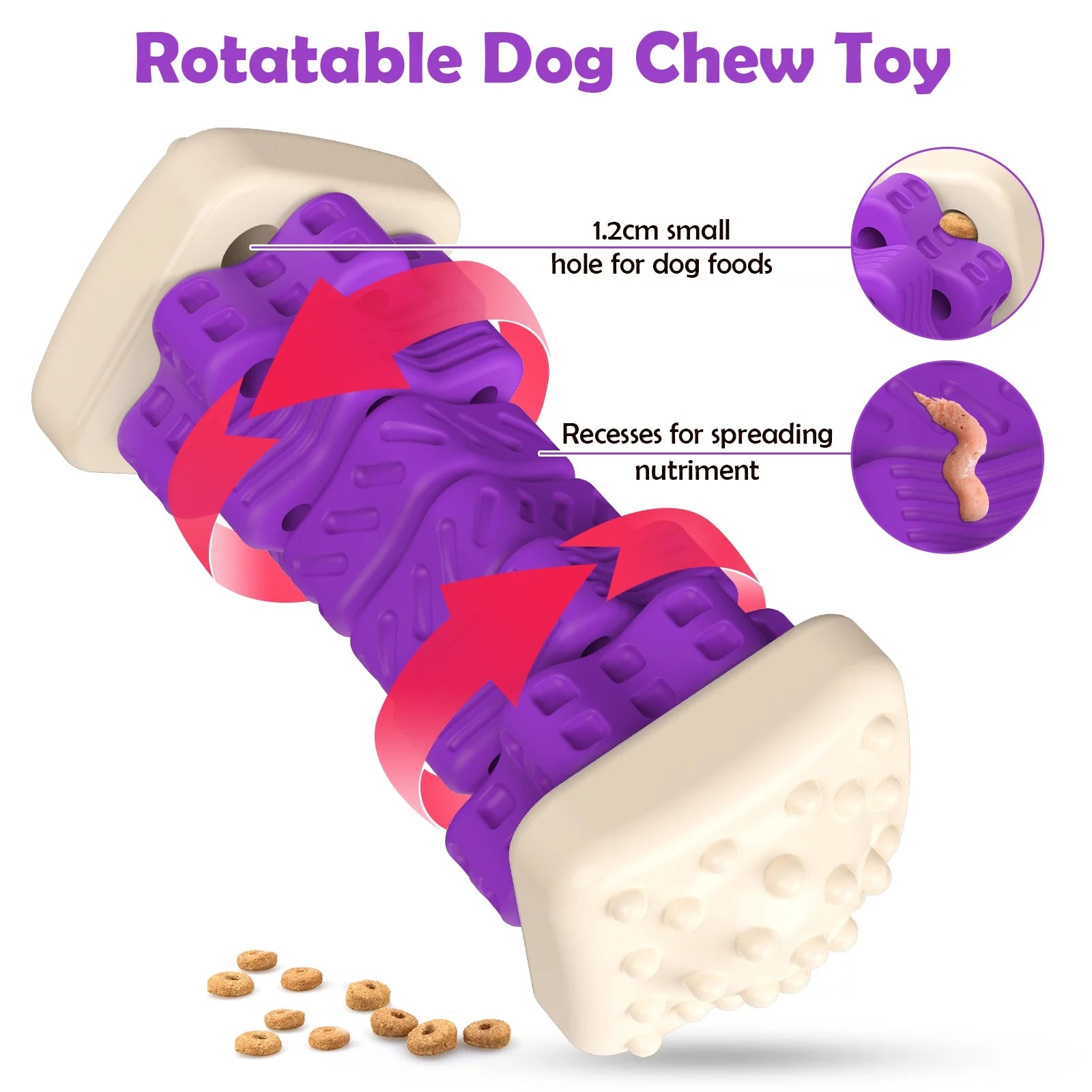 Brighten Your Pup's Day with the  Interactive Chew Toy - Perfect for Aggressive Chewers! 🐶💜