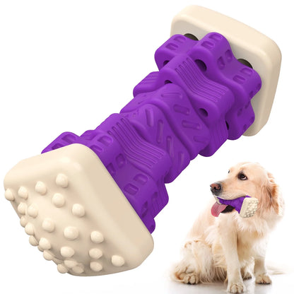 Brighten Your Pup's Day with the  Interactive Chew Toy - Perfect for Aggressive Chewers! 🐶💜