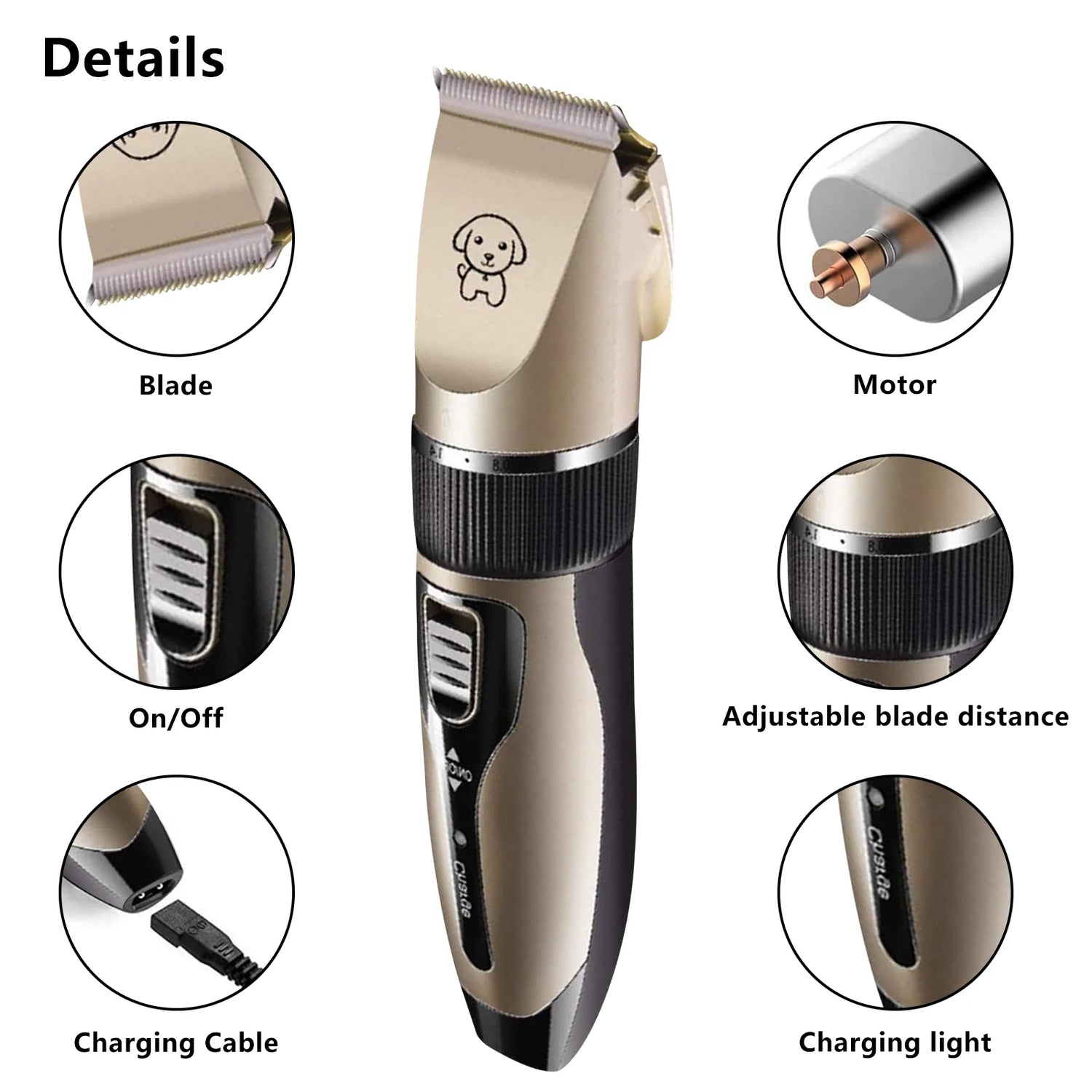 Groom Your Furry Friends with the  Rechargeable Cordless Pet Shaver – Quiet, Easy, and Perfect for Dogs & Cats! 🐾✂️