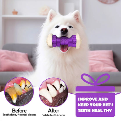 Brighten Your Pup's Day with the  Interactive Chew Toy - Perfect for Aggressive Chewers! 🐶💜